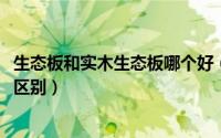 生态板和实木生态板哪个好（10月31日生态板和实木生态板区别）