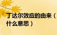 丁达尔效应的由来（10月31日丁达尔效应是什么意思）