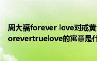 周大福forever love对戒黄金（11月02日周大福情侣对戒forevertruelove的寓意是什么）