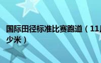 国际田径标准比赛跑道（11月02日国际标准田径跑道一圈多少米）