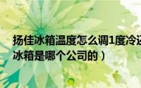 扬佳冰箱温度怎么调1度冷还是7度最冷的（11月01日扬佳冰箱是哪个公司的）