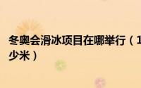 冬奥会滑冰项目在哪举行（11月02日冬奥滑冰场地标准是多少米）