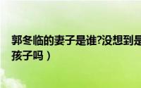 郭冬临的妻子是谁?没想到是她（11月02日郭冬临有妻子和孩子吗）