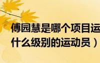 傅园慧是哪个项目运动员（11月02日傅园慧什么级别的运动员）