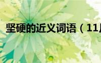 坚硬的近义词语（11月03日坚硬的近义词）