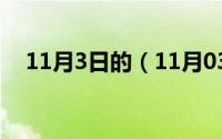 11月3日的（11月03日诠释是什么意思）