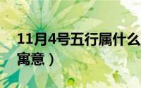 11月4号五行属什么（11月04日数字的吉祥寓意）