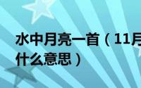 水中月亮一首（11月04日水中月亮歌词表达什么意思）