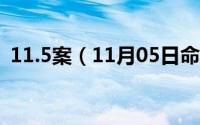 11.5案（11月05日命案十三宗各案件原型）