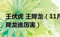 王伏虎 王降龙（11月05日龙虎门王伏虎和王降龙谁厉害）