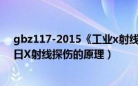 gbz117-2015《工业x射线探伤卫生防护标准》（11月05日X射线探伤的原理）