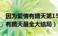 因为爱情有晴天第15集（11月05日因为爱情有晴天最全大结局）