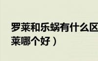 罗莱和乐蜗有什么区别（11月05日乐蜗和罗莱哪个好）