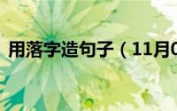 用落字造句子（11月06日用落造句10个字）