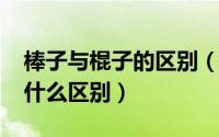棒子与棍子的区别（10月08日棍子和棒子有什么区别）