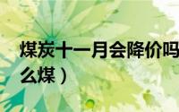 煤炭十一月会降价吗（11月07日电煤属于什么煤）