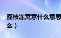 荔枝冻寓意什么意思（11月07日荔枝冻是什么）