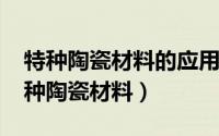 特种陶瓷材料的应用前景（11月07日十大特种陶瓷材料）