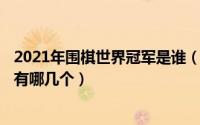 2021年围棋世界冠军是谁（10月08日2022年围棋世界冠军有哪几个）