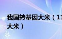 我国转基因大米（11月07日国内十大转基因大米）