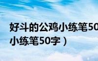 好斗的公鸡小练笔50字（11月09日点面结合小练笔50字）