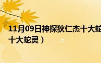 11月09日神探狄仁杰十大蛇灵是谁（11月09日神探狄仁杰十大蛇灵）