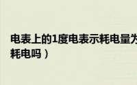 电表上的1度电表示耗电量为多少（11月09日用热得快烧水耗电吗）