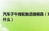 汽车子午线轮胎活络模具（11月09日汽车子午线轮胎模具是什么）