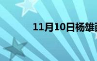 11月10日杨雄西汉著名文学家