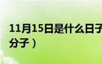 11月15日是什么日子（11月10日为什么叫水分子）