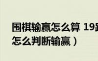 围棋输赢怎么算 19路（10月08日19路围棋怎么判断输赢）