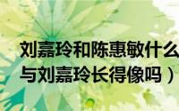 刘嘉玲和陈惠敏什么关系（11月11日刘惠玲与刘嘉玲长得像吗）