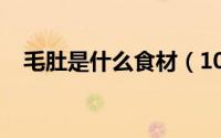 毛肚是什么食材（10月08日什么是毛肚）
