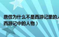 唐僧为什么不是西游记里的人物（11月12日唐僧为什么不是西游记中的人物）