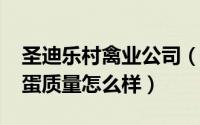 圣迪乐村禽业公司（11月13日圣迪乐村的鸡蛋质量怎么样）