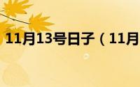 11月13号日子（11月13日叮字组词有哪些）