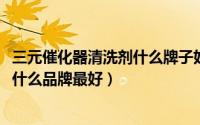 三元催化器清洗剂什么牌子好（11月13日三元催化器清洗剂什么品牌最好）