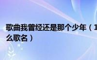 歌曲我曾经还是那个少年（11月13日我曾经还是那个少年什么歌名）