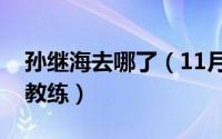 孙继海去哪了（11月13日孙继海为什么不当教练）