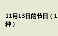 11月13日的节日（11月13日definition有几种）