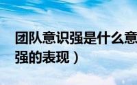 团队意识强是什么意思（11月13日团队意识强的表现）