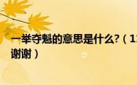 一举夺魁的意思是什么?（11月13日一举夺魁的意思是什么谢谢）
