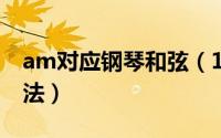 am对应钢琴和弦（11月13日am钢琴和弦指法）