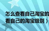 怎么查看自己淘宝的级别（11月14日如何查看自己的淘宝级别）