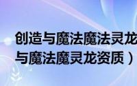 创造与魔法魔法灵龙的位置（11月15日创造与魔法魔灵龙资质）