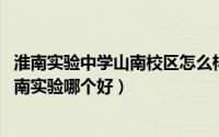 淮南实验中学山南校区怎么样（11月15日淮南实验中学和山南实验哪个好）