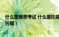 什么是雅思考试 什么是托福考试（10月08日什么是雅思和托福）