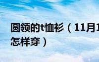 圆领的t恤衫（11月15日圆领T恤里面配衬衫怎样穿）