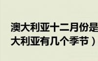澳大利亚十二月份是什么季节（11月16日澳大利亚有几个季节）
