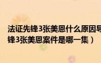 法证先锋3张美恩什么原因导致这种人格（11月16日法证先锋3张美恩案件是哪一集）